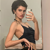 Music Festivals Rave Outfits Girls Tops Autumn and Winter Women's Sexy Backless