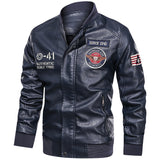 Graphic Leather Jacket Women's Men's Spring and Autumn Jacket Casual Coat Pu Jacket Baseball Fleece-Lined Stand