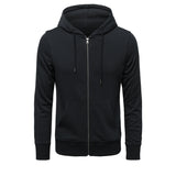 Black Zip Up Hoodie Sweater Men 'S Hooded Sports Men Coat Men 'S Knitted Zipper Shirt