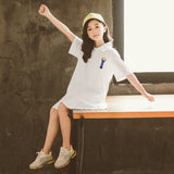 Children's Clothing Girls' Long Dress Summer Short Sleeve Kids' Skirt Girl Dresses