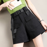 Women's Cargo Shorts Workwear Shorts Summer Loose Straight Pants