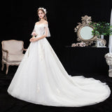 Women's Evening Dress Ball Gown Princess Quinceanera Wedding Dresses Trailing Simple Wedding Dress Dress Skirt