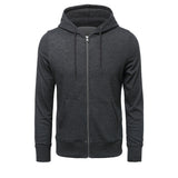 Black Zip Up Hoodie Sweater Men 'S Hooded Sports Men Coat Men 'S Knitted Zipper Shirt