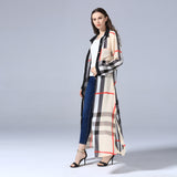 Muslim Women Stylish Kashibo Abaya Muslim Ladies Long Gown Islamic Clothing Jilbab Jalabiya Fashion Long Sleeve Plaid Button Dress
