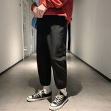 Men Pants Men's Loose Casual Pants Men's Solid Color