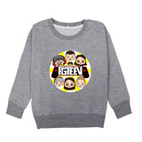 Fgteev Thin Round Neck Pullover Children's Sweater Long Sleeve Top
