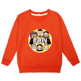 Fgteev Thin Round Neck Pullover Children's Sweater Long Sleeve Top