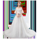Women's Evening Dress Ball Gown Princess Quinceanera Wedding Dresses Trailing Simple Wedding Dress Dress Skirt