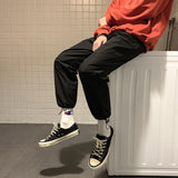 Men Pants Men's Loose Casual Pants Men's Solid Color
