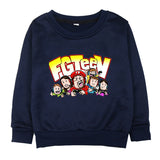 Fgteev GRANNY'S House Gurkey Fgteev Printing Children's Round Neck Brushed Hoody