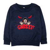 Fgteev GRANNY'S House Gurkey Fgteev Printing Children's Round Neck Brushed Hoody