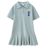 Children's Clothing Girls' Long Dress Summer Short Sleeve Kids' Skirt Girl Dresses