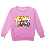Fgteev Thin Round Neck Pullover Children's Sweater Long Sleeve Top