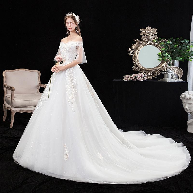 Women's Evening Dress Ball Gown Princess Quinceanera Wedding Dresses Trailing Simple Wedding Dress Dress Skirt
