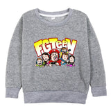Fgteev GRANNY'S House Gurkey Fgteev Printing Children's Round Neck Brushed Hoody