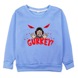 Fgteev GRANNY'S House Gurkey Fgteev Printing Children's Round Neck Brushed Hoody