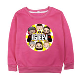 Fgteev GRANNY'S House Gurkey Fgteev Printing Children's Round Neck Brushed Hoody