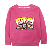 Fgteev GRANNY'S House Gurkey Fgteev Printing Children's Round Neck Brushed Hoody