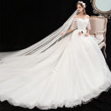 Women's Evening Dress Ball Gown Princess Quinceanera Wedding Dresses Trailing Simple Wedding Dress Dress Skirt
