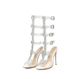 Nude Heels for Wedding Stiletto Heel Women's Sandals