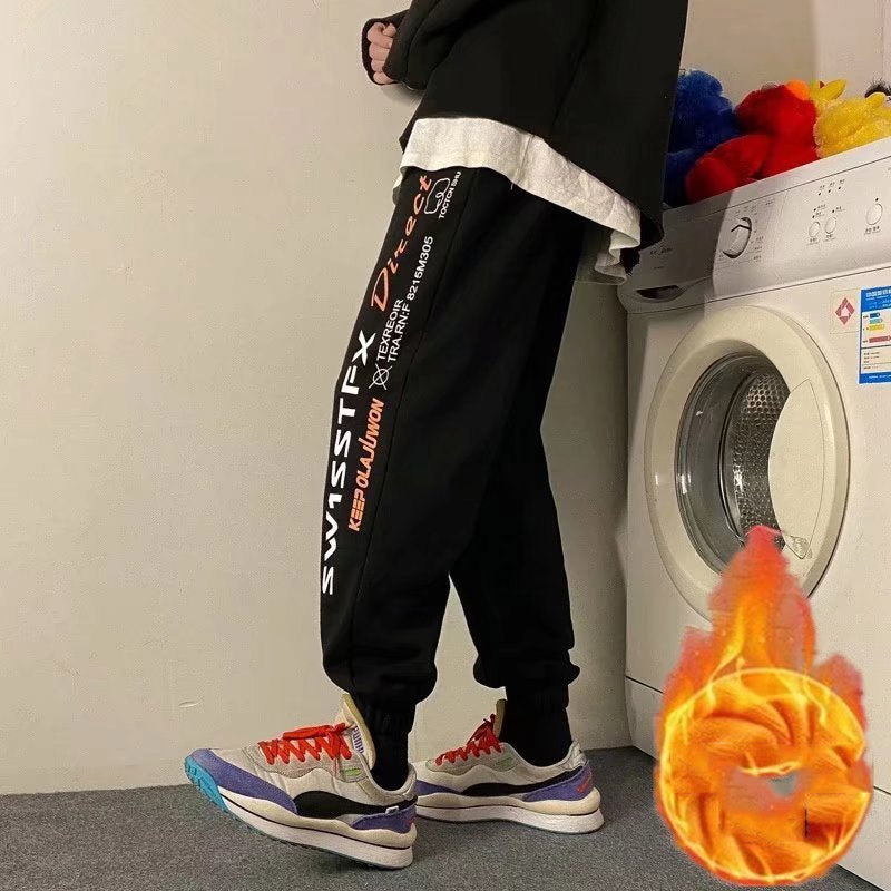 Men Pants Sports Pants Autumn and Winter Casual Pants Knitted
