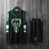 Fear the Deer Jersey Basketball Wear Suit Bucks Team Competition Training Clothes