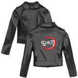 Graphic Leather Jacket Women Street around Irish Festival Women's Leather Top