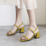 Nude Block Heel Peep Toe Sandals