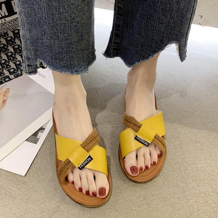 Women Open Toe Sandals Flats Summer Fashion Cross Sandals