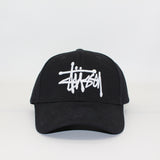Stussy Cap Embroidered Black and White Baseball Cap Male Baseball Cap