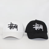 Stussy Cap Embroidered Black and White Baseball Cap Male Baseball Cap