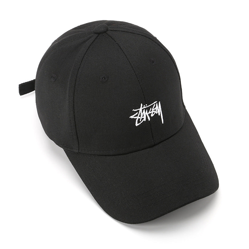 Stussy Cap Embroidered Trendy Men's Outdoor Casual Sun-Proof Peaked Cap