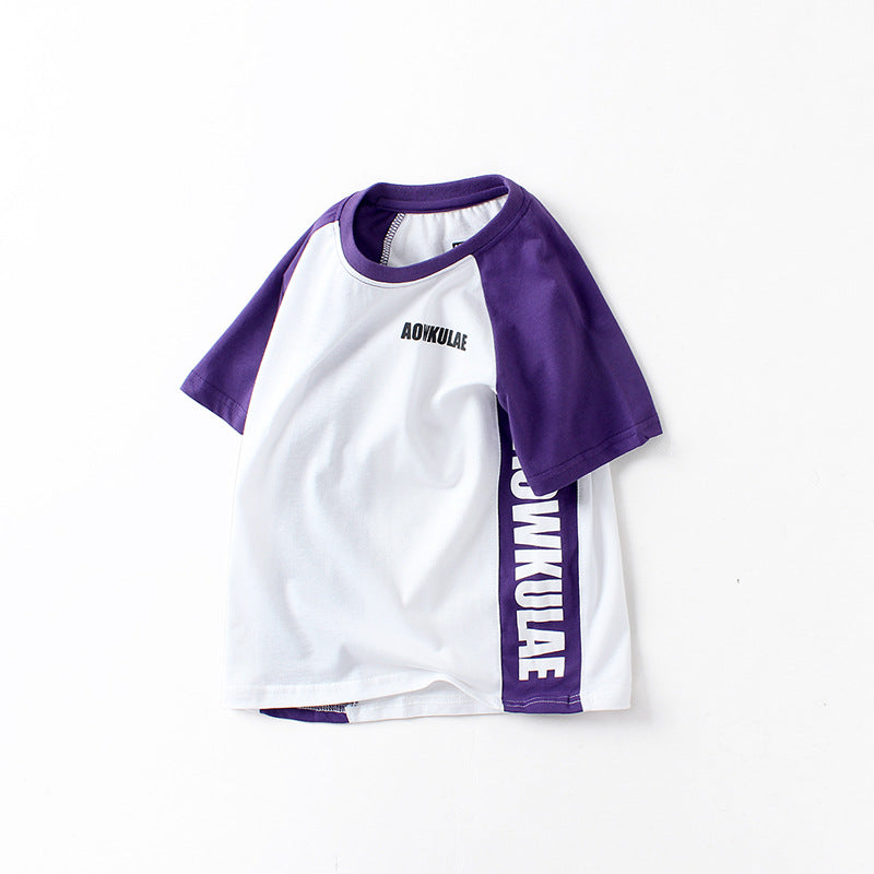 Children T Shrits Children's Summer Clothing Boys' Short-Sleeved T-shirt