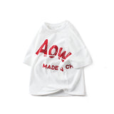 Children T Shrits Summer Children's T-shirt Cotton Print Short Sleeve