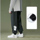 Men Pants Summer Loose Casual Pants Black Trousers