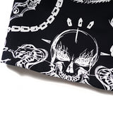 GVC Shorts Devil Pattern Fifth Pants Teenagers Pure Cotton Men