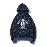 Bape Military Hoodie Printed Hoodie Men'S Women'S Pullover