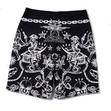 GVC Shorts Devil Pattern Fifth Pants Teenagers Pure Cotton Men