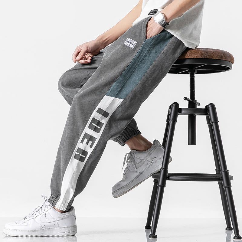 Men Pants Knitted Sports Pants Men's Casual Large Size Spring and Autumn