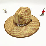 Cowgirl Hats Straw Hat Men's Sunhat Summer Men Women Sun-Proof Straw Hat