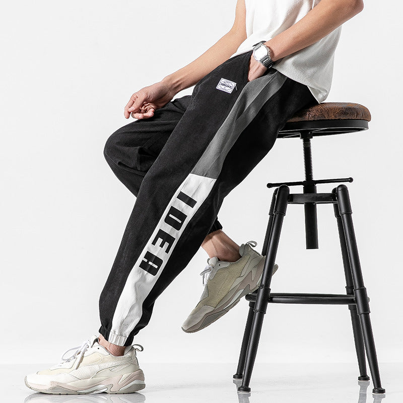 Men Pants Knitted Sports Pants Men's Casual Large Size Spring and Autumn