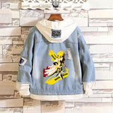 Comic Denim Jacket Men's and Women's Casual Loose Denim