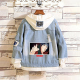 Comic Denim Jacket Spring and Autumn Men and Women Fashion Denim Jacket