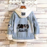 Comic Denim Jacket Spring and Autumn Men and Women Fashion Denim Jacket