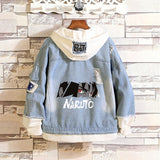 Comic Denim Jacket Spring and Autumn Men and Women Fashion Denim Jacket