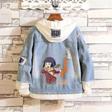 Comic Denim Jacket Spring and Autumn Denim Jacket