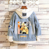 Comic Denim Jacket Spring and Autumn Denim Jacket