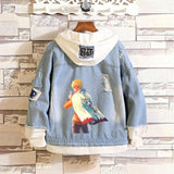 Comic Denim Jacket Men's and Women's Casual Loose Denim