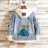Comic Denim Jacket Men's and Women's Casual Loose Denim