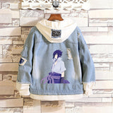 Comic Denim Jacket Men's and Women's Casual Loose Denim